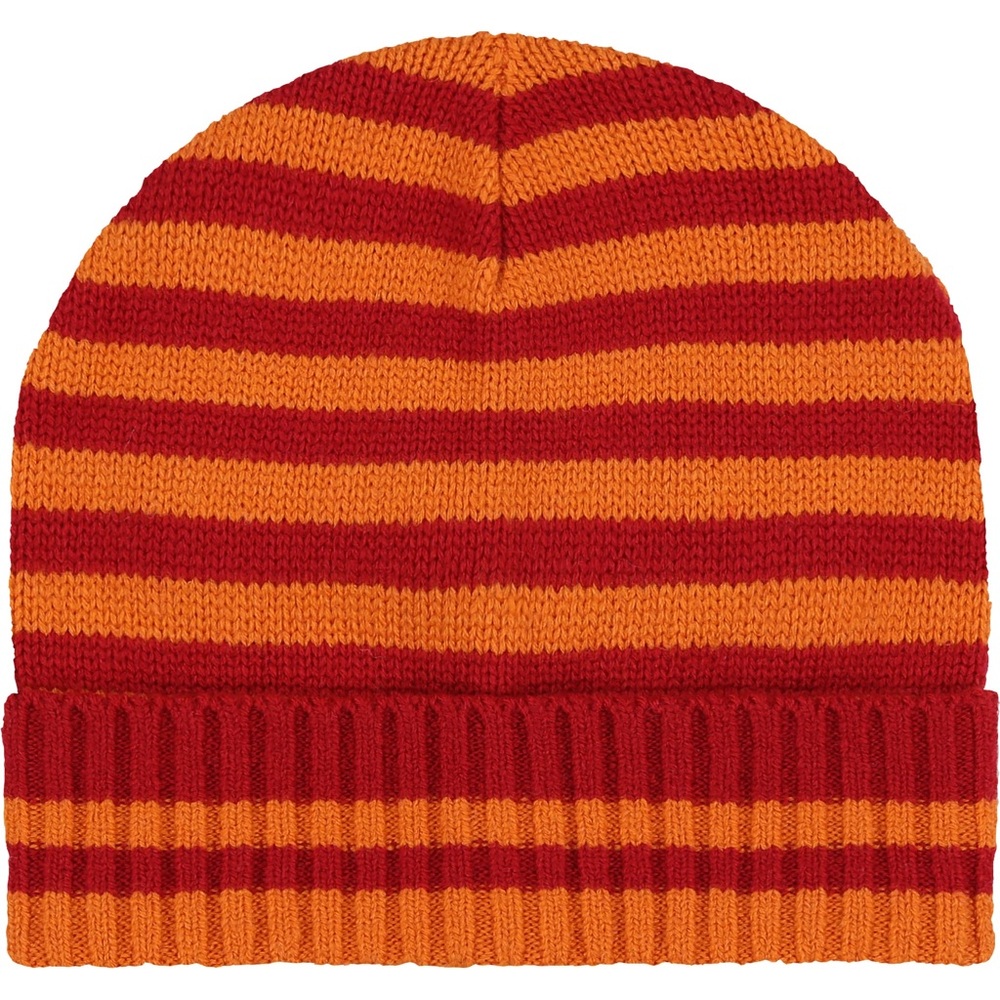 Marimekko Uniqlo heattech striped knit hat NWT orange red - Picture 2 of 2